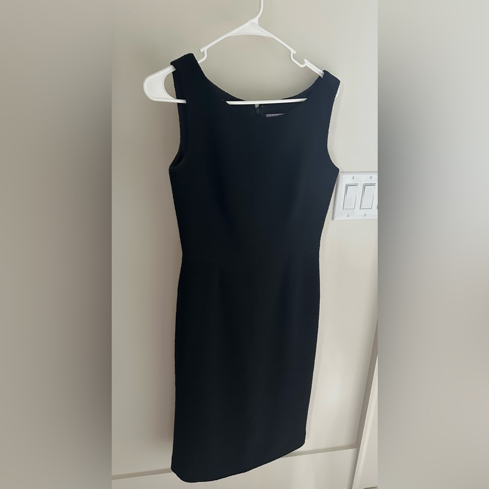 Tuleh Exclusive Black Wool Midi Dress - size 6